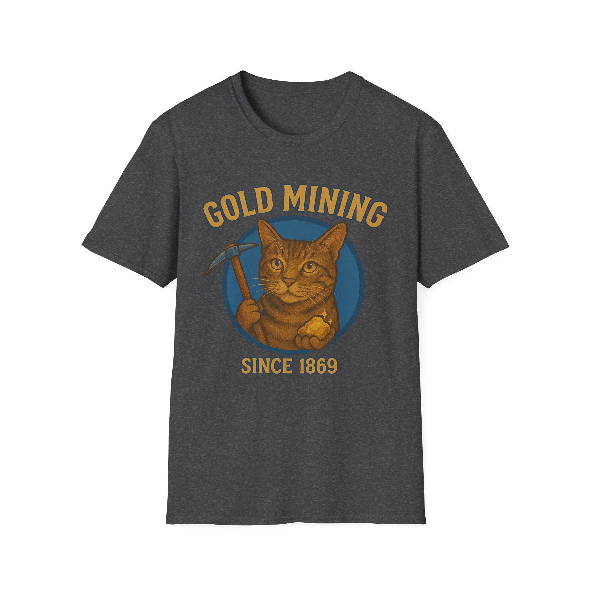 Gold Mining Cat T-Shirt